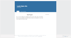 Desktop Screenshot of louiskahnnin.wordpress.com