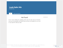 Tablet Screenshot of louiskahnnin.wordpress.com