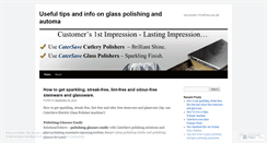 Desktop Screenshot of glasspolishers.wordpress.com