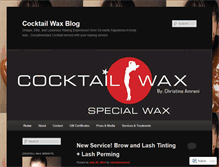 Tablet Screenshot of cocktailwaxblog.wordpress.com