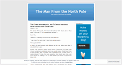 Desktop Screenshot of manfromthenorthpole.wordpress.com