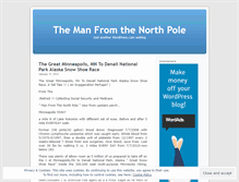 Tablet Screenshot of manfromthenorthpole.wordpress.com