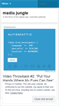 Mobile Screenshot of mediajungle.wordpress.com