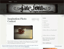 Tablet Screenshot of janefont.wordpress.com