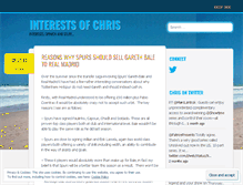 Tablet Screenshot of interestsofchris.wordpress.com