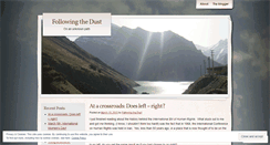 Desktop Screenshot of followingthedust.wordpress.com