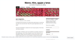 Desktop Screenshot of manosylanas.wordpress.com