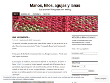 Tablet Screenshot of manosylanas.wordpress.com