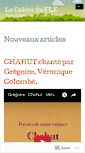 Mobile Screenshot of cahierfle.wordpress.com