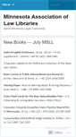 Mobile Screenshot of minnesotalawlibrarians.wordpress.com