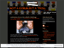 Tablet Screenshot of notagoblinbutatroll.wordpress.com