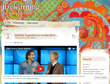 Tablet Screenshot of itzelearning.wordpress.com