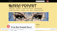 Desktop Screenshot of mariapopart.wordpress.com