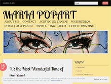 Tablet Screenshot of mariapopart.wordpress.com