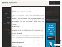 Tablet Screenshot of celusion.wordpress.com