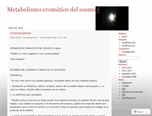 Tablet Screenshot of cromacosmos.wordpress.com