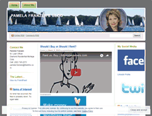 Tablet Screenshot of pamelafranzen.wordpress.com