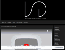 Tablet Screenshot of isounddesign.wordpress.com