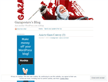 Tablet Screenshot of gazaposters.wordpress.com