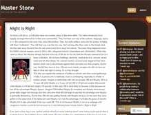 Tablet Screenshot of masterstone.wordpress.com