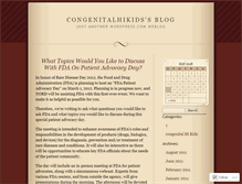 Tablet Screenshot of congenitalhikids.wordpress.com