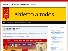 Tablet Screenshot of centrocomercialabierto.wordpress.com