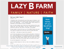 Tablet Screenshot of lazybfarm.wordpress.com