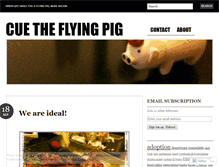 Tablet Screenshot of cuetheflyingpig.wordpress.com