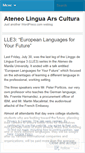 Mobile Screenshot of linguarscultura.wordpress.com