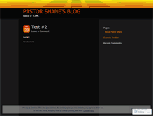 Tablet Screenshot of pastorshaneharris.wordpress.com