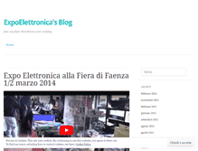 Tablet Screenshot of expoelettronica.wordpress.com