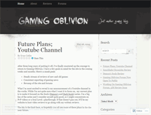 Tablet Screenshot of gamingoblivion.wordpress.com