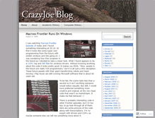 Tablet Screenshot of crazyjoe.wordpress.com