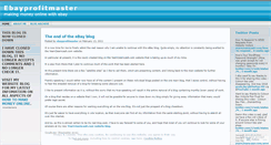 Desktop Screenshot of ebayprofitmaster.wordpress.com