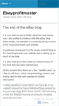 Mobile Screenshot of ebayprofitmaster.wordpress.com