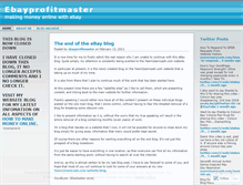 Tablet Screenshot of ebayprofitmaster.wordpress.com
