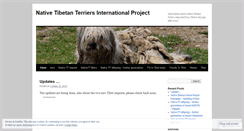 Desktop Screenshot of nativetibetanterrier.wordpress.com