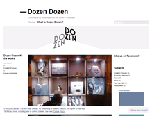 Tablet Screenshot of dozendozen.wordpress.com