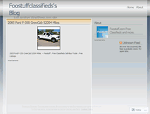 Tablet Screenshot of foostuffclassifieds.wordpress.com