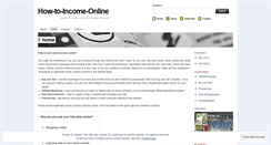 Desktop Screenshot of how2income.wordpress.com