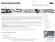 Tablet Screenshot of how2income.wordpress.com