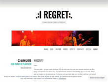 Tablet Screenshot of iregretmusic.wordpress.com