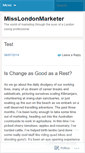 Mobile Screenshot of misslondonmarketer.wordpress.com