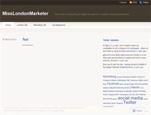 Tablet Screenshot of misslondonmarketer.wordpress.com