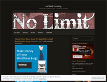 Tablet Screenshot of nolimitbrewing.wordpress.com