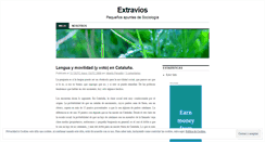 Desktop Screenshot of extravios.wordpress.com