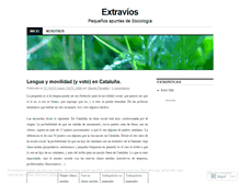 Tablet Screenshot of extravios.wordpress.com