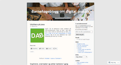 Desktop Screenshot of barnehageblogg.wordpress.com