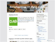 Tablet Screenshot of barnehageblogg.wordpress.com