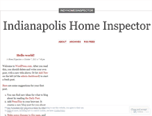 Tablet Screenshot of indyhomesinspector.wordpress.com